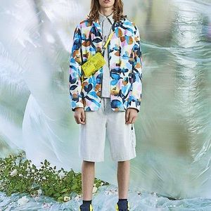 Dior x Alex Foxton resort 2020 white jean jacket
